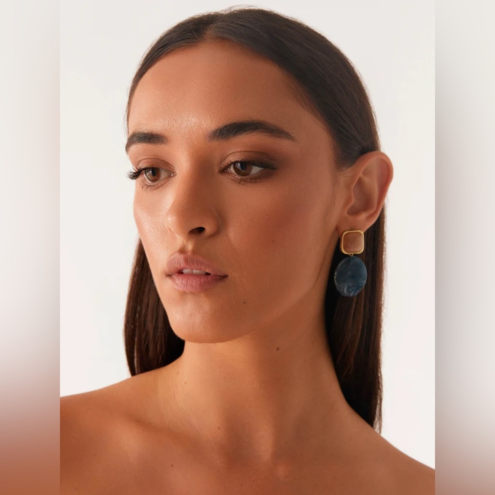 NWT Peppermayo Louie Earrings - Blue